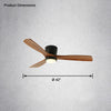 WOMO Large Low Profile Ceiling Fan Lamp-WM5052 thumbnail
