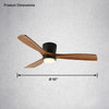 WOMO Large Low Profile Ceiling Fan Lamp-WM5052 thumbnail