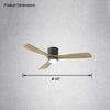 WOMO Large Low Profile Ceiling Fan Lamp-WM5052 thumbnail