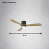 WOMO Large Low Profile Ceiling Fan Lamp-WM5052 thumbnail