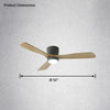 WOMO Large Low Profile Ceiling Fan Lamp-WM5052 thumbnail
