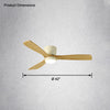 WOMO Large Low Profile Ceiling Fan Lamp-WM5052 thumbnail