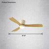 WOMO Large Low Profile Ceiling Fan Lamp-WM5052 thumbnail