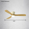 WOMO Large Low Profile Ceiling Fan Lamp-WM5052 thumbnail