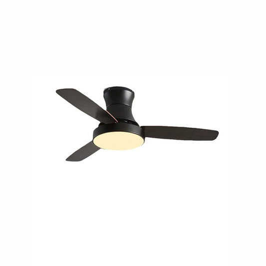 WOMO Black Low Profile Ceiling Fan Lamp-WM5053