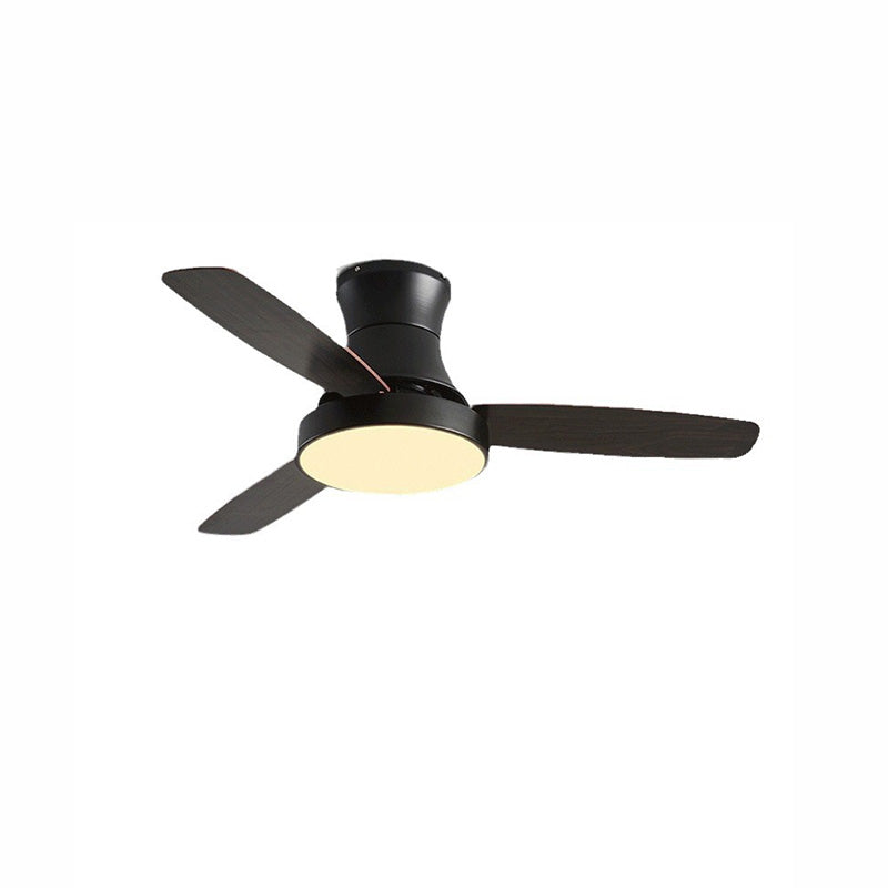 WOMO Black Low Profile Ceiling Fan Lamp-WM5053