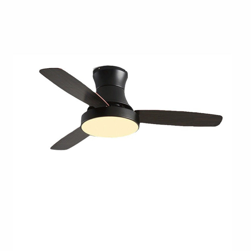 WOMO Black Low Profile Ceiling Fan Lamp-WM5053