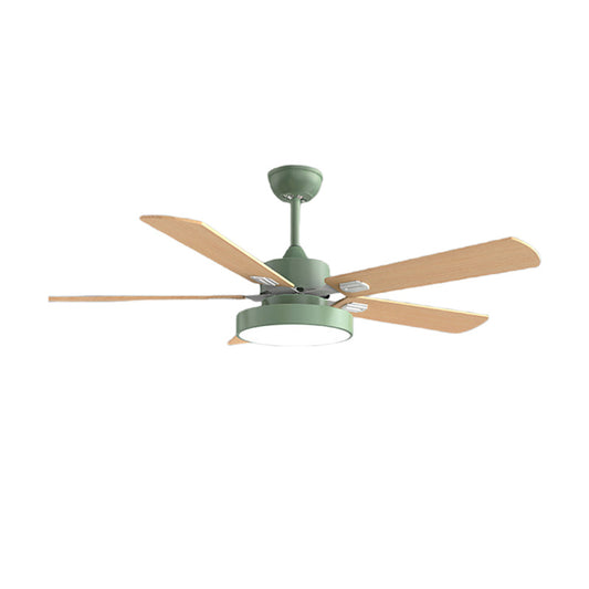 WOMO 5 Wood Blade Ceiling Fan Lamp-WM5054