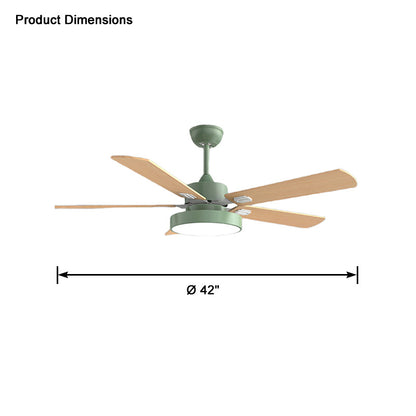 WOMO 5 Wood Blade Ceiling Fan Lamp-WM5054