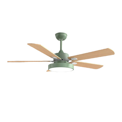 WOMO 5 Wood Blade Ceiling Fan Lamp-WM5054