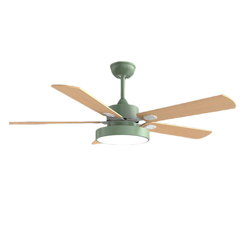 WOMO 5 Wood Blade Ceiling Fan Lamp-WM5054