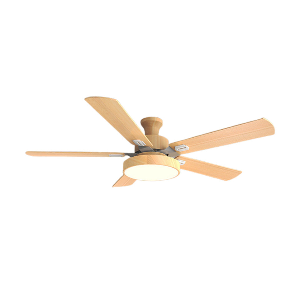 WOMO 5 Wood Blade Ceiling Fan Lamp-WM5054