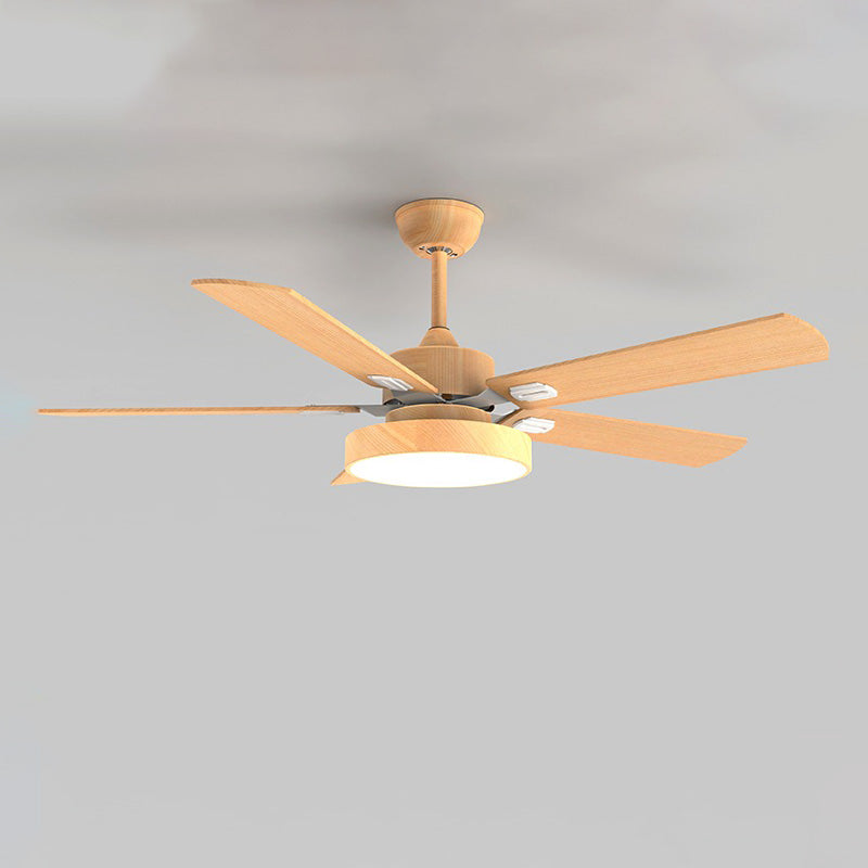 WOMO 5 Wood Blade Ceiling Fan Lamp-WM5054