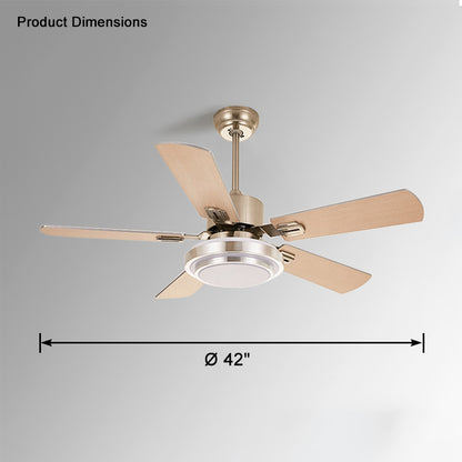 WOMO Stainless Steel Ceiling Fan Lamp-WM5057