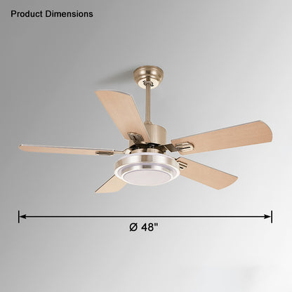 WOMO Stainless Steel Ceiling Fan Lamp-WM5057