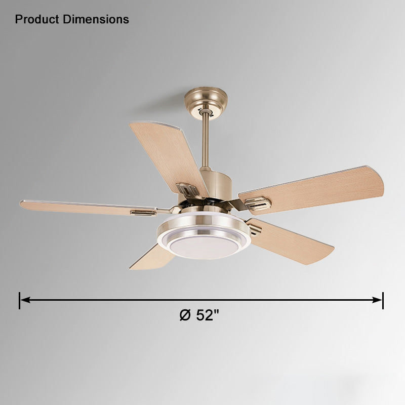 WOMO Stainless Steel Ceiling Fan Lamp-WM5057