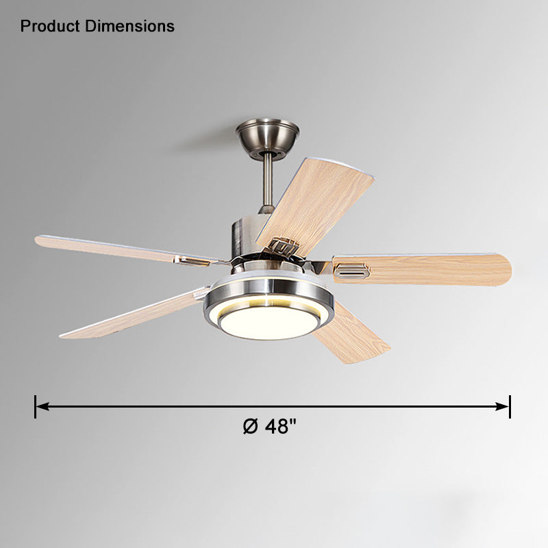 WOMO Stainless Steel Ceiling Fan Lamp-WM5057