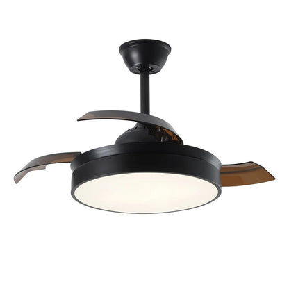 WOMO Black Retractable Ceiling Fan Lamp-WM5059