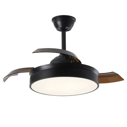 WOMO Black Retractable Ceiling Fan Lamp-WM5059