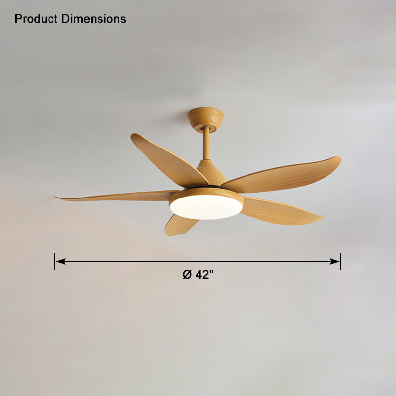 WOMO 5 Blade Contemporary Ceiling Fan Lamp-WM5061