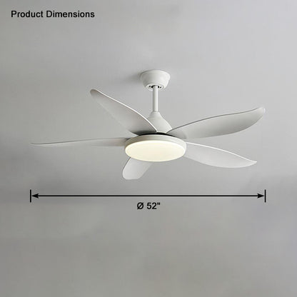 WOMO 5 Blade Contemporary Ceiling Fan Lamp-WM5061