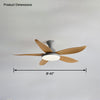 WOMO Low Profile Modern Ceiling Fan Lamp-WM5062 thumbnail