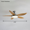 WOMO Low Profile Modern Ceiling Fan Lamp-WM5062 thumbnail