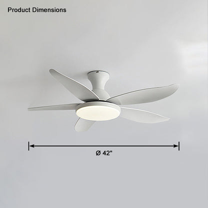 WOMO Low Profile Modern Ceiling Fan Lamp-WM5062