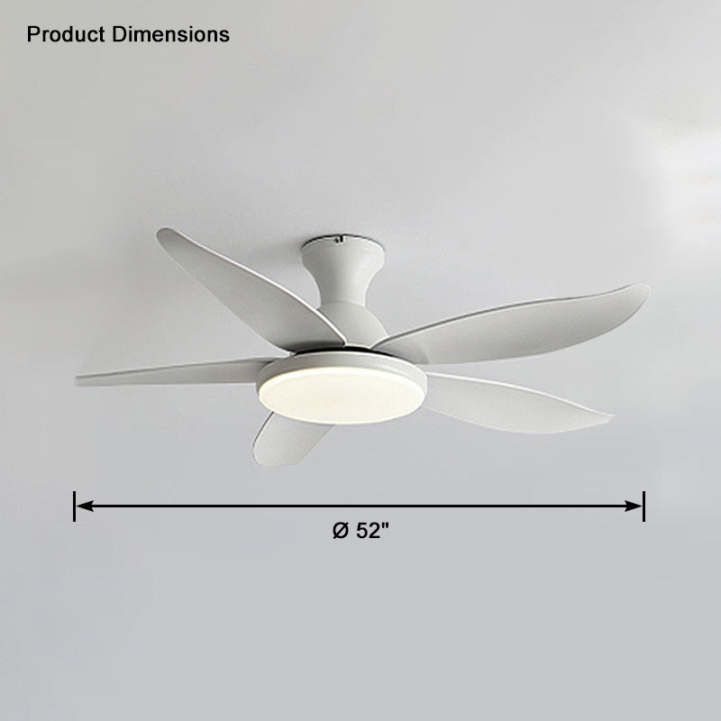 WOMO Low Profile Modern Ceiling Fan Lamp-WM5062