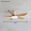 WOMO Low Profile Modern Ceiling Fan Lamp-WM5062 thumbnail