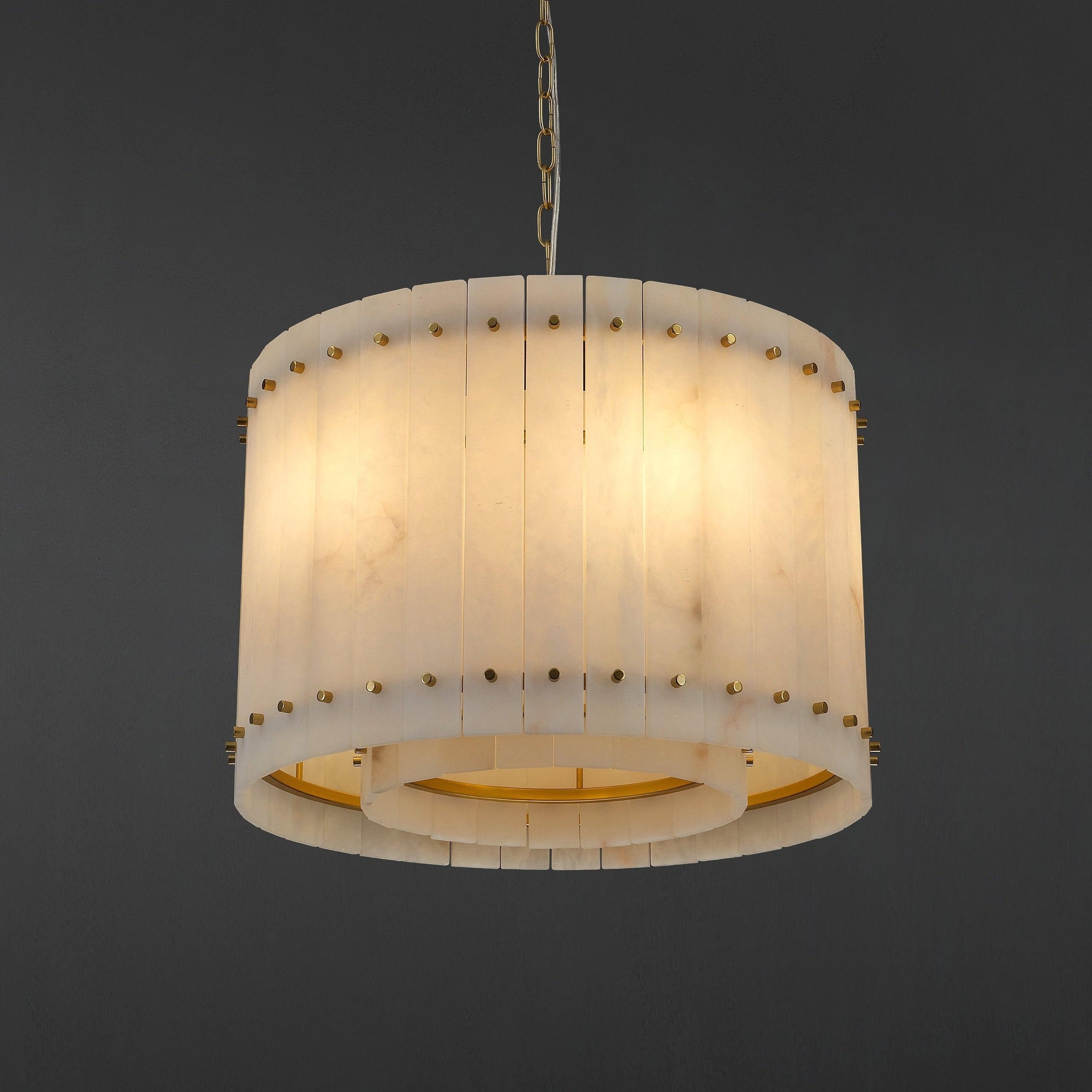 WOMO Alabaster Round Chandelier - San Marco