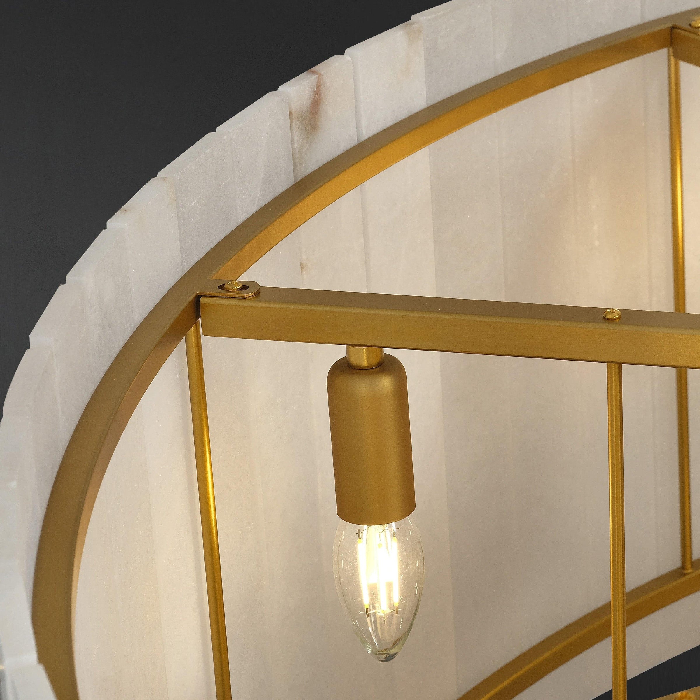WOMO Alabaster Two-Tier Chandelier - San Marco