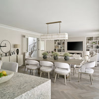 WOMO Alabaster Rectangular Chandelier - San Marco