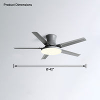 WOMO Slimline Metal Ceiling Fan Lamp-WM5065
