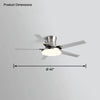 WOMO Slimline Metal Ceiling Fan Lamp-WM5065 thumbnail