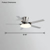 WOMO Slimline Metal Ceiling Fan Lamp-WM5065 thumbnail