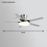 WOMO Slimline Metal Ceiling Fan Lamp-WM5065