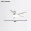 WOMO Slimline Metal Ceiling Fan Lamp-WM5065 thumbnail