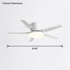 WOMO Slimline Metal Ceiling Fan Lamp-WM5065 thumbnail