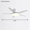 WOMO Slimline Metal Ceiling Fan Lamp-WM5065 thumbnail