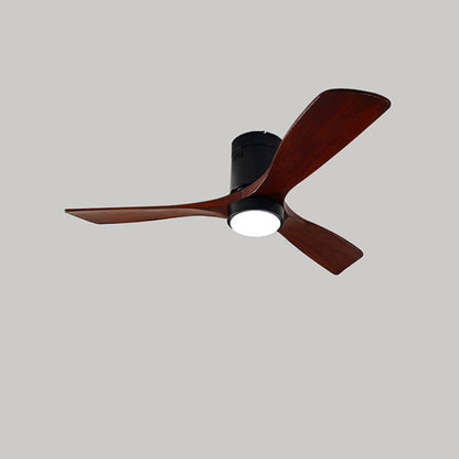 WOMO Mid-century Modern Hugger Ceiling Fan Lamp-WM5067