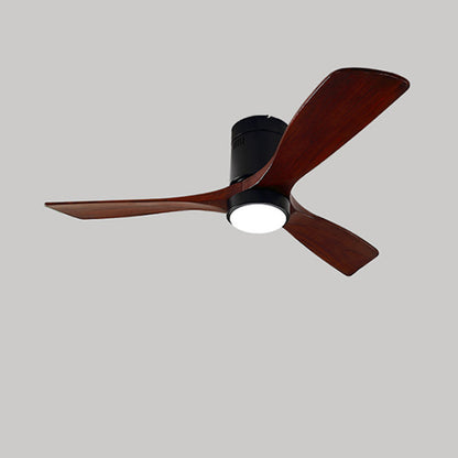 WOMO Mid-century Modern Hugger Ceiling Fan Lamp-WM5067