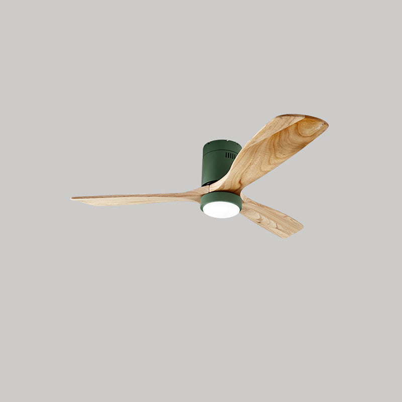 WOMO Mid-century Modern Hugger Ceiling Fan Lamp-WM5067