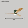 WOMO Mid-century Modern Hugger Ceiling Fan Lamp-WM5067 thumbnail