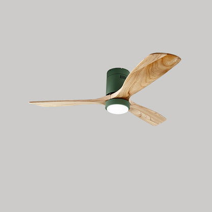 WOMO Mid-century Modern Hugger Ceiling Fan Lamp-WM5067