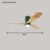 WOMO Mid-century Modern Hugger Ceiling Fan Lamp-WM5067 thumbnail