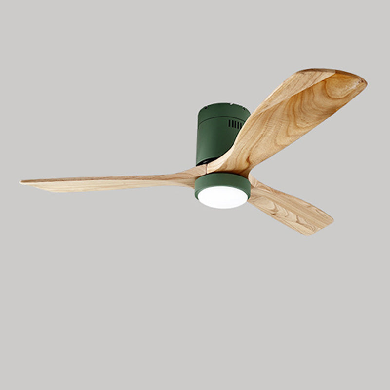 WOMO Mid-century Modern Hugger Ceiling Fan Lamp-WM5067