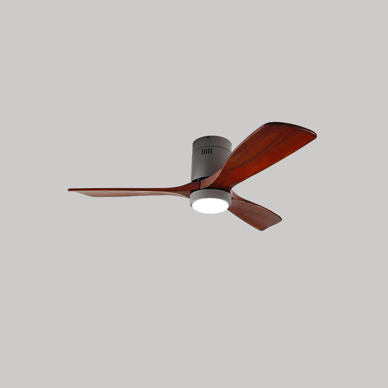 WOMO Mid-century Modern Hugger Ceiling Fan Lamp-WM5067