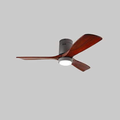 WOMO Mid-century Modern Hugger Ceiling Fan Lamp-WM5067