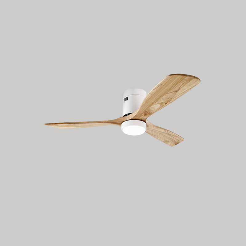 WOMO Mid-century Modern Hugger Ceiling Fan Lamp-WM5067